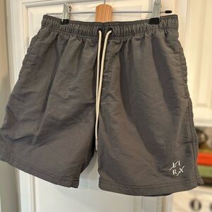 LIRA Court Mens Volley Gray Drawstring Shorts by CRTV SCTT